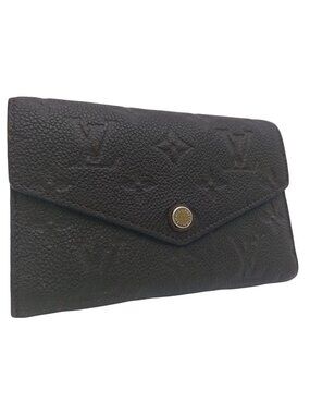 Louis Vuitton Portefeuille Curilles Compact Empreinte Brown Tail Trifold Wallet
